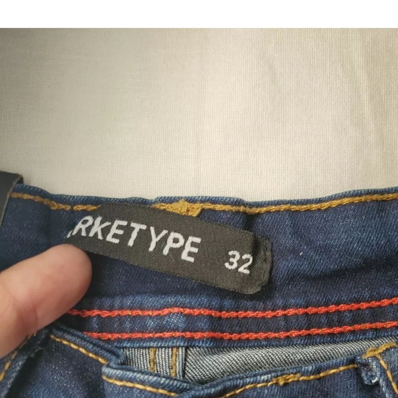 Arketype Apparel Side Clear Stone Denim Shorts size 32 NWT - Picture 2 of 11